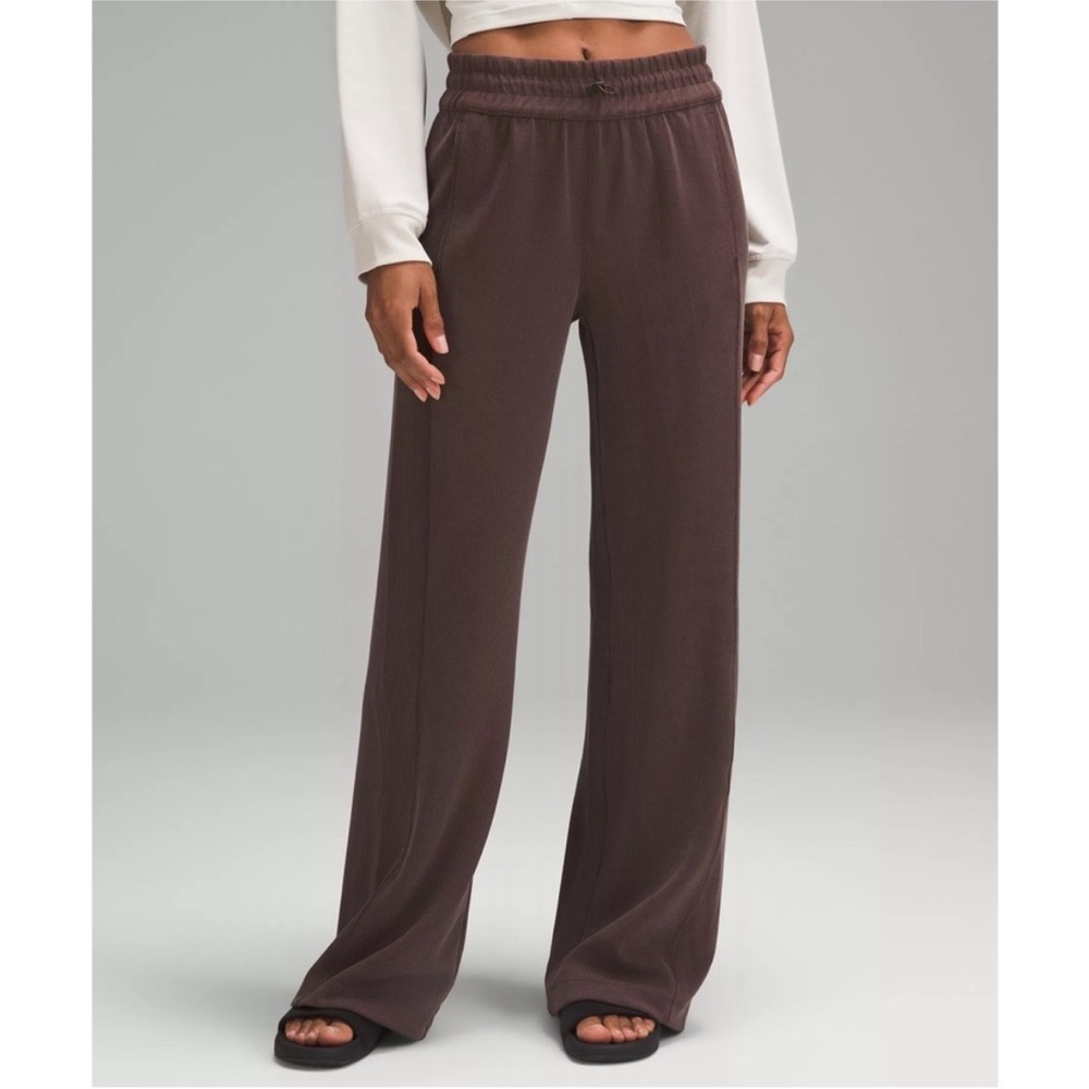 Lululemon Ribbed Softstreme Mid-Rise Pant 32.5" Espresso